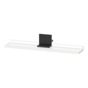 Duravit Étagère miroir Sivida 65x65x3,6 cm, blanc brillant, montage, noir