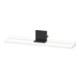 Duravit Étagère miroir Sivida 65x65x3,6 cm, blanc mat, montage, noir-1