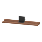 Duravit Étagère miroir Sivida 65x65x3,6 cm, noyer naturel, monté, noir