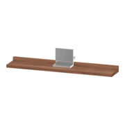Duravit Étagère miroir Sivida 65x65x3,6 cm, noyer naturel, montée, chrome