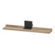 Duravit Étagère miroir Sivida 65x65x3,6 cm, œuf marbre, monté, noir-1