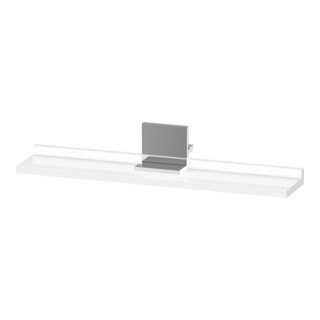 Duravit Étagère Miroir Sivida 65x65x3,6cm, blanc brillant, monté, chrome