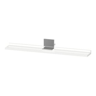 Duravit Étagère miroir Sivida 85x65x3,6 cm, blanc brillant, montée, chrome
