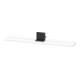 Duravit Étagère miroir Sivida 85x65x3,6 cm, blanc mat, montage, noir-1