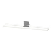 Duravit Étagère miroir Sivida 85x65x3,6 cm, blanc mat, montée, chrome