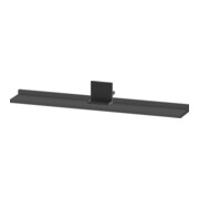 Duravit Étagère miroir Sivida 85x65x3,6 cm, graph ma, mont., noir