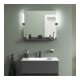 Duravit Étagère miroir Sivida 85x65x3,6 cm, graph ma, mont., noir