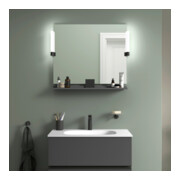 Duravit Étagère miroir Sivida 85x65x3,6 cm, graph ma, mont., noir-2