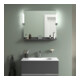 Duravit Étagère miroir Sivida 85x65x3,6 cm, gris mat, montée, chrome