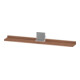Duravit Étagère miroir Sivida 85x65x3,6 cm, noyer naturel, montée, chrome-1