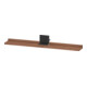 Duravit Étagère Miroir Sivida 85x65x3,6 cm, Noyer Naturel, montée, noir-1