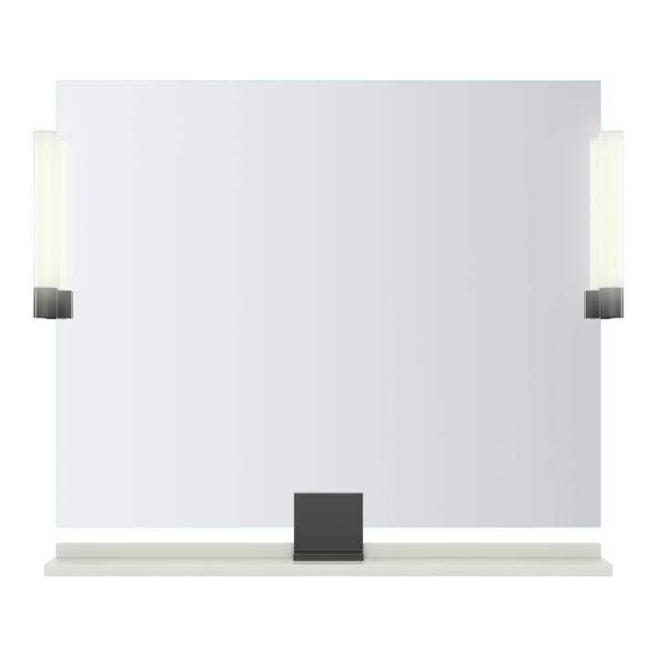 Duravit Étagère miroir Sivida 85x65x3,6 cm, vert mat, montée, blanc