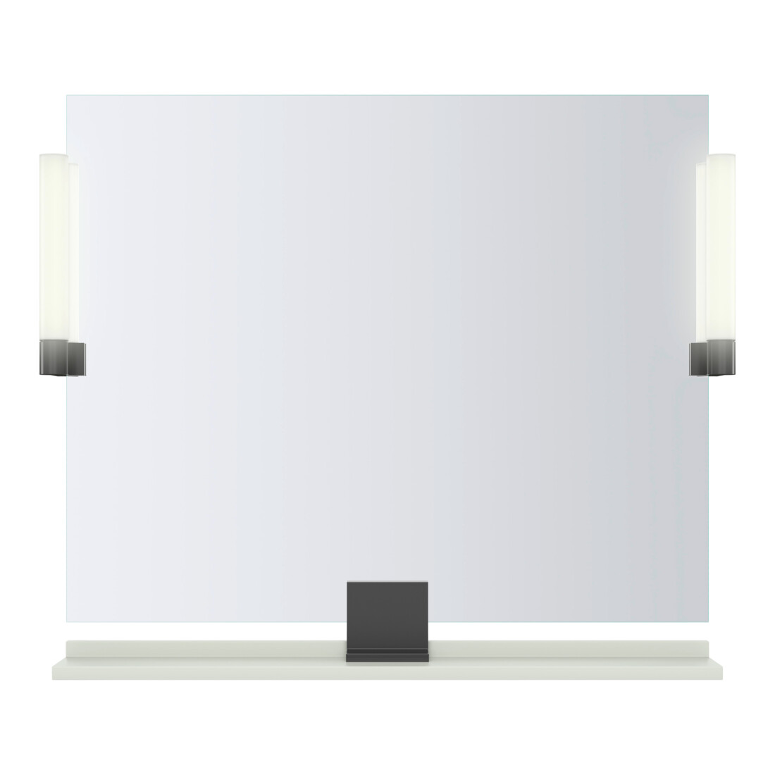 Duravit Étagère miroir Sivida 85x65x3,6 cm, vert mat, montée, blanc