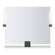 Duravit Étagère miroir Sivida 85x65x3,6 cm, vert mat, montée, blanc-4