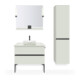 Duravit Étagère miroir Sivida 85x65x3,6 cm, vert mat, montée, blanc