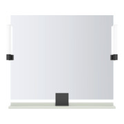 Duravit Étagère miroir Sivida 85x65x3,6 cm, vert mat, montée, blanc-5
