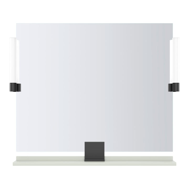 Duravit Étagère miroir Sivida 85x65x3,6 cm, vert mat, montée, blanc
