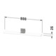 Duravit Étagère miroir Sivida 85x65x3,6 cm, vert mat, montée, blanc