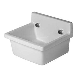 Duravit Évier Starck 3 48x42,5 cm, sans trop-plein, avec trou de robinet, blanc