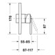 Duravit Fertigmontageset Balcoon UP-Brause-Einhebelmischer, 1 Verbr., rd, ES geb.