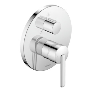 Duravit Fertigmontageset Balcoon UP-Brause-Einhebelmischer, 2 Verbr., rd, ch hgl