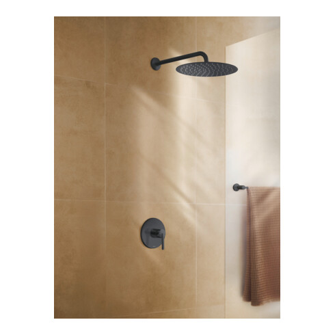 Duravit Fertigmontageset Balcoon UP-Brause-Einhebelmischer, 2 Verbr., rd, sw matt