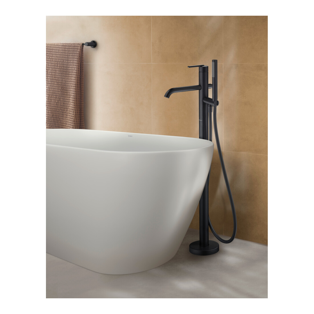 Duravit Fertigmontageset Balcoon UP-WA.-EHM, Ausl. 201mm, bodenst., sw ma