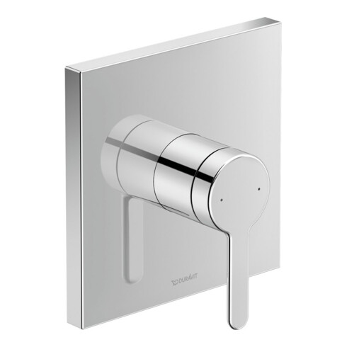 Duravit Fertigmontageset C.1 UP-Brause-Einhebelmischer, eckig, chrom