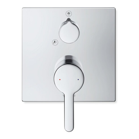 Duravit Fertigmontageset C.1 UP-Brause-Einhebelmischer, m Umstellvent., eck, chr