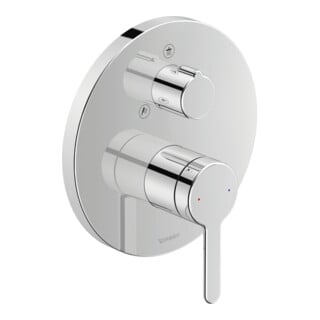 Duravit Fertigmontageset C.1 UP-Brause-Einhebelmischer, m Umstellvent., rd, chrom