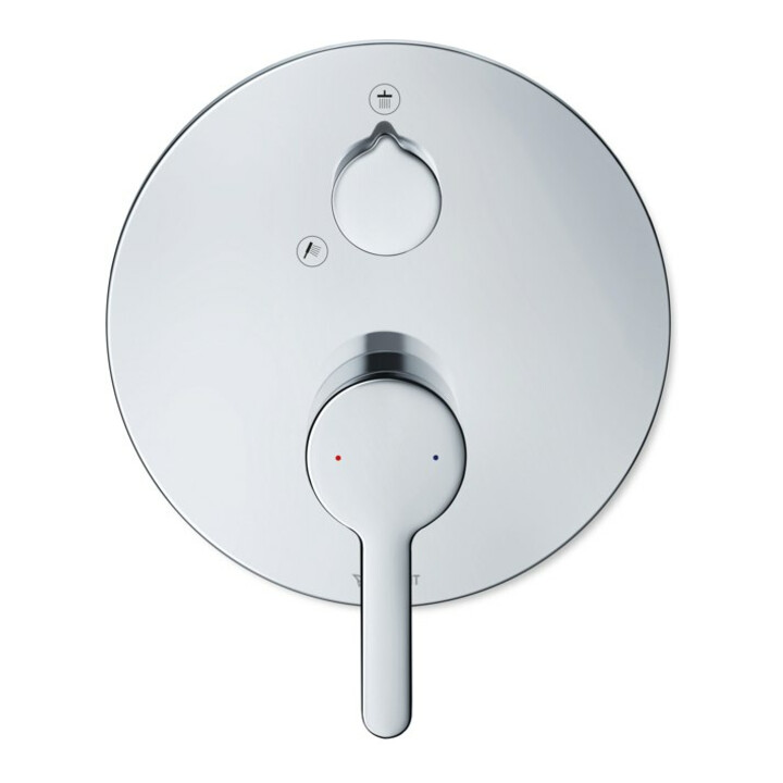Duravit Fertigmontageset C.1 UP-Brause-Einhebelmischer, m Umstellvent., rd, chrom