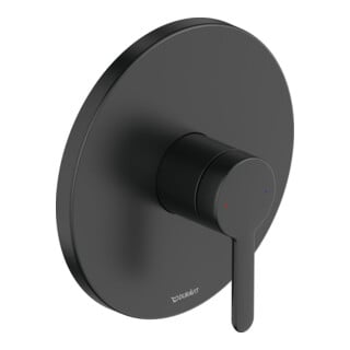 Duravit Fertigmontageset C.1 UP-Brause-Einhebelmischer, rund, schwarz matt