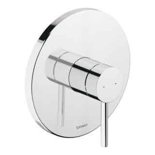 Duravit Fertigmontageset Circle UP-Br.-EHM, Ro rd, m St, Funkt-Einh, chr