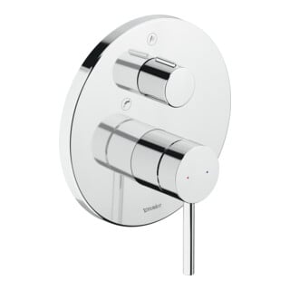 Duravit Fertigmontageset Circle UP-Wannen-Einhebelmischer, Sich.Kombi, chrom