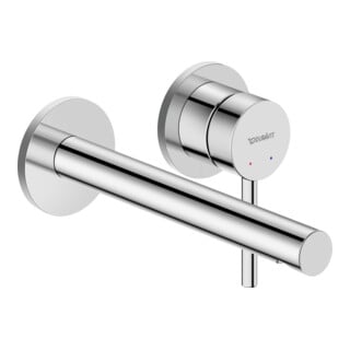 Duravit Fertigmontageset Circle UP-Waschtisch-Einhebelmischer, Ausladung 200mm, chrom