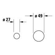 Duravit Fertigmontageset Circle UP-Waschtisch-Einhebelmischer, Ausladung 200mm, chrom-5
