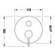 Duravit Fertigmontageset D-Neo UP-Brause-Einhebelmischer, m Umstellvent., rd, chrom