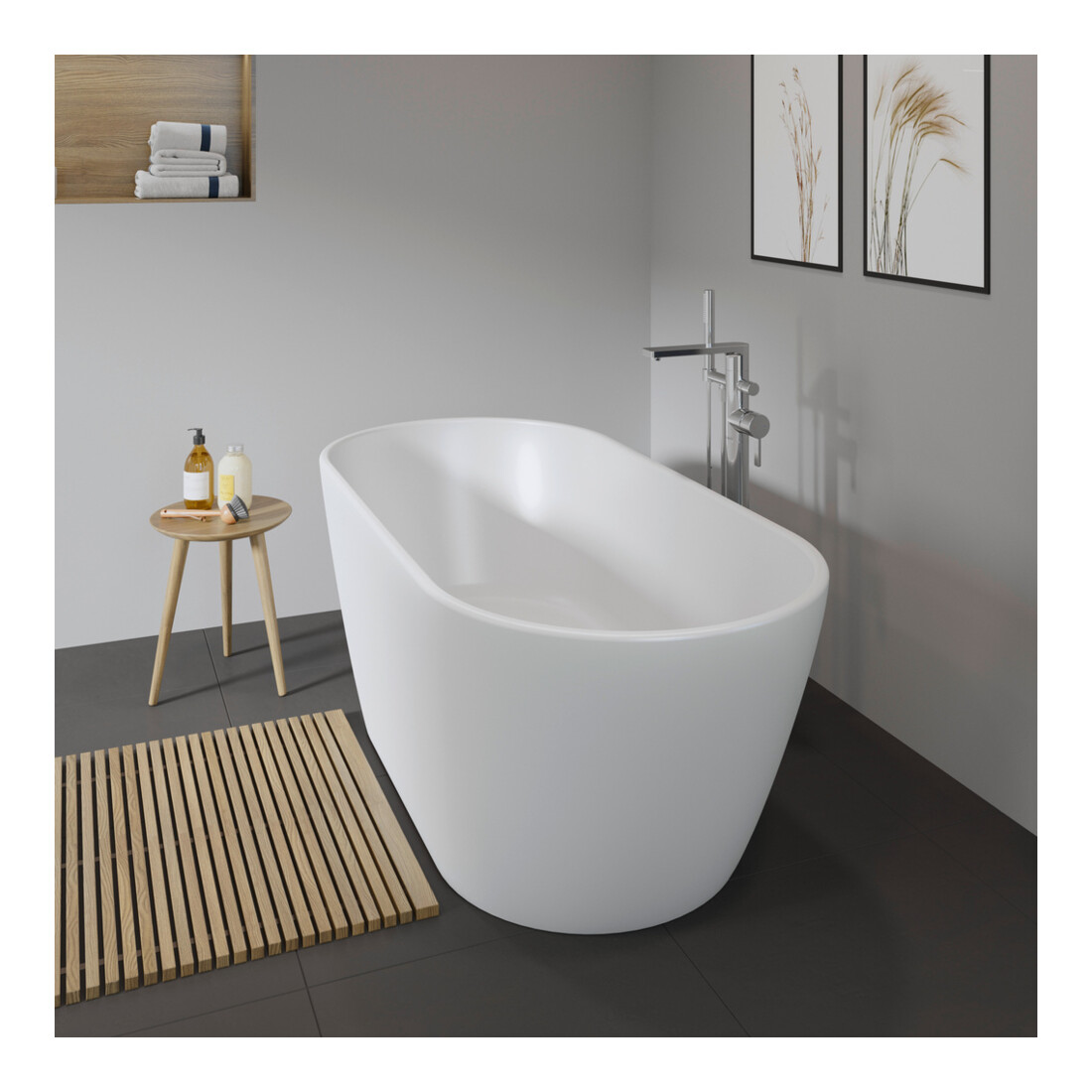 Duravit Fertigmontageset D-Neo UP-Wannen-Einhebelmischer, bodenstehend, chrom