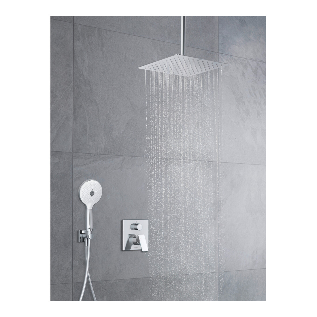 Duravit Fertigmontageset Manhattan UP-Brause-Einhebelmischer, Ab- u. Umstellvent., chr