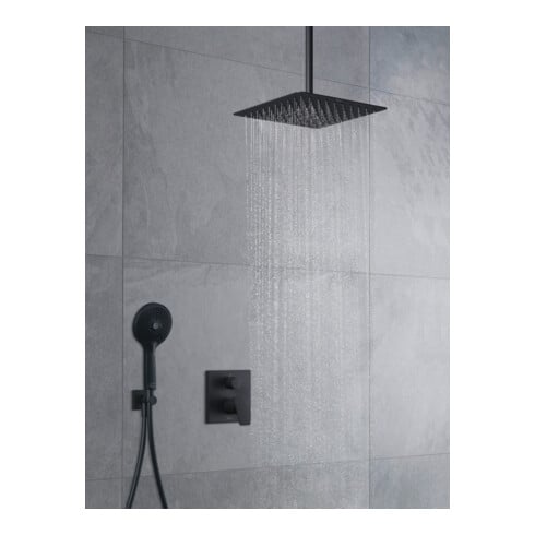 Duravit Fertigmontageset Manhattan UP-Brause-Einhebelmischer, Ab- u. Umstellvent., sw m