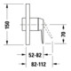 Duravit Fertigmontageset Manhattan UP-Brause-Einhebelmischer, chrom