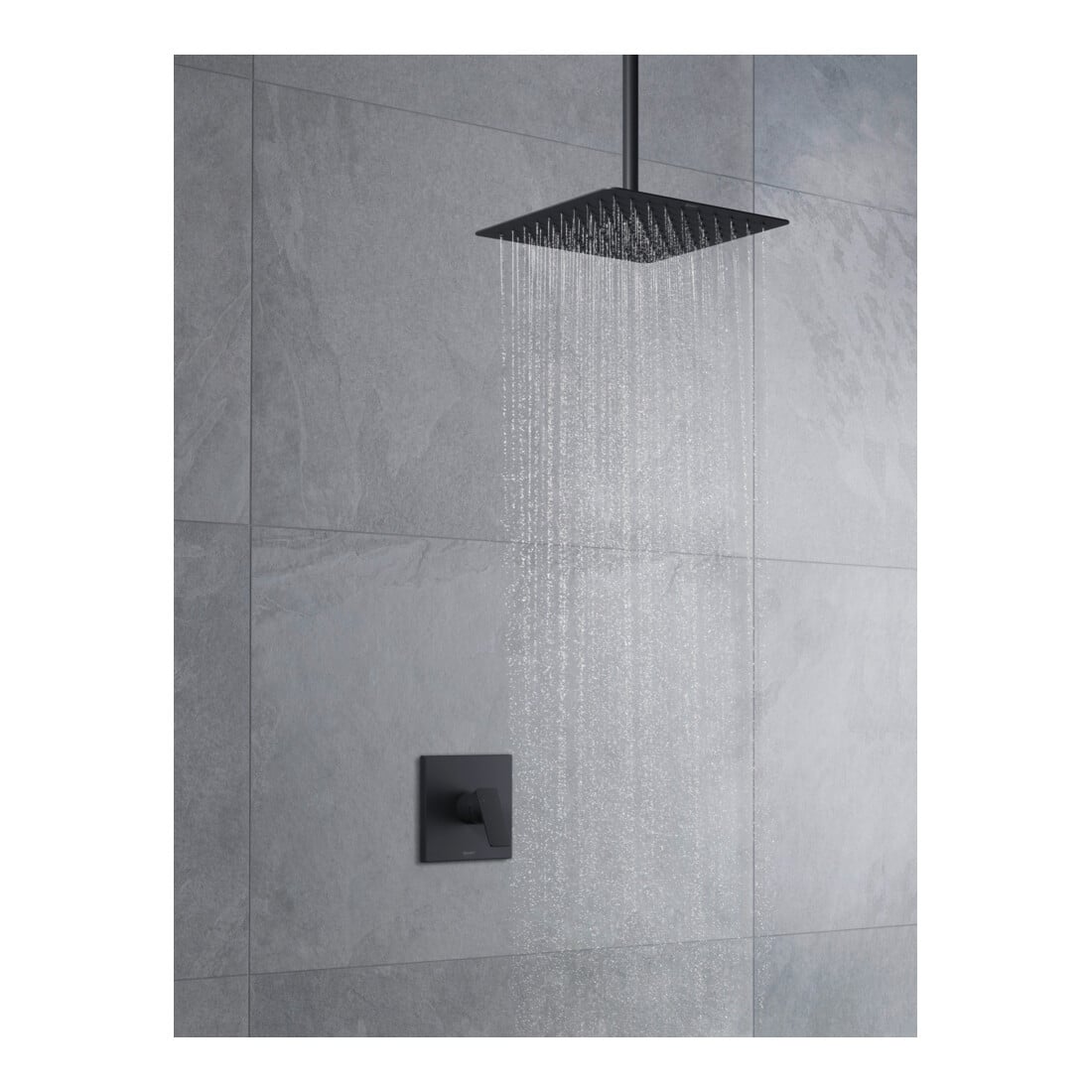 Duravit Fertigmontageset Manhattan UP-Brause-Einhebelmischer, schwarz matt