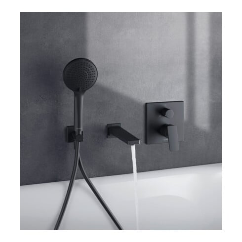 Duravit Fertigmontageset Manhattan UP-Wannen-Einhebelmischer, Umstellvent., sw matt