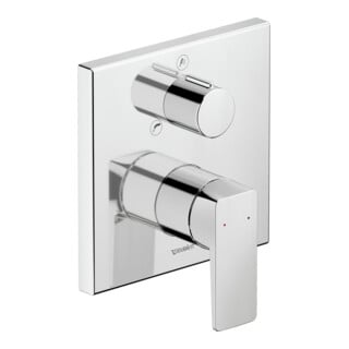 Duravit Fertigmontageset Manhattan UP-Wannen-Einhebelmischer, Umstellventil, chrom