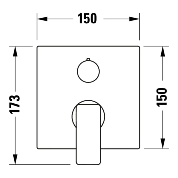 Duravit Fertigmontageset Manhattan UP-Wannen-Einhebelmischer, Umstellventil, chrom