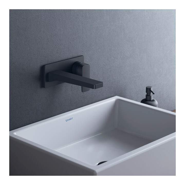 Duravit Fertigmontageset Manhattan UP-Waschtisch-Einhebelmischer, A 189mm, o Zugst Abl., sw m