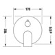 Duravit Fertigmontageset Tulum UP-Br.-EHM, m Umst-V, 2 Verbr., sw m