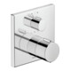 Duravit Fertigmontageset UP-Thermostat, Rosette eckig, chrom-1