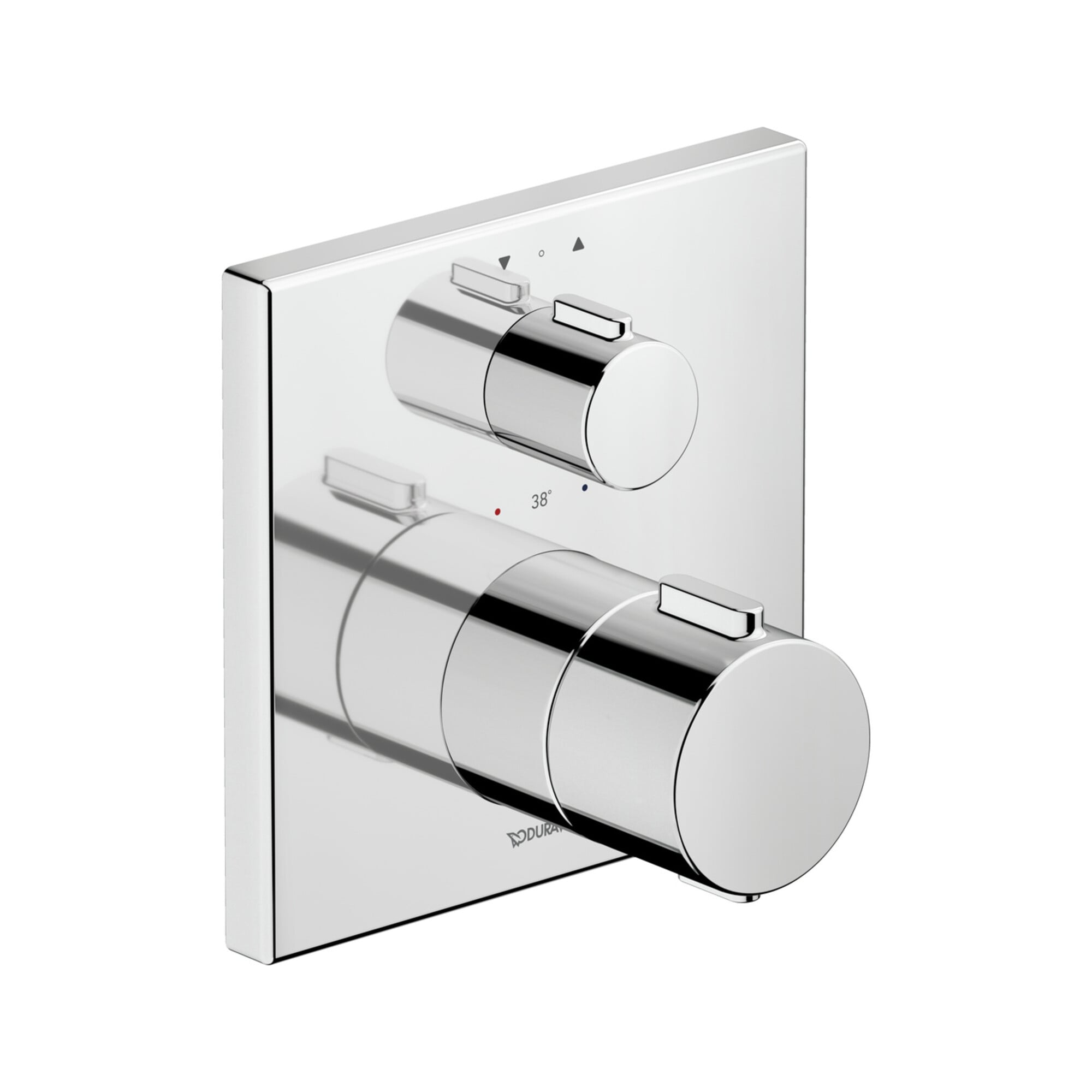 Duravit Fertigmontageset UP-Thermostat, Rosette eckig, chrom