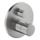 Duravit Fertigmontageset UP-THM, Ros. rund, Edelstahl gebürstet-1